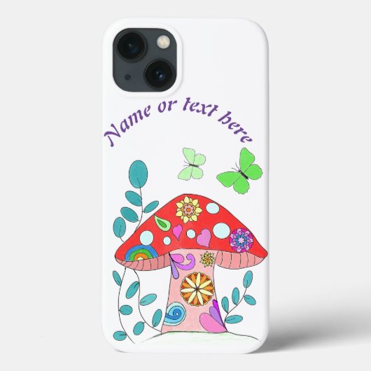 Coques Case-Mate iPhone Champignons colorés et amusants (Verso)