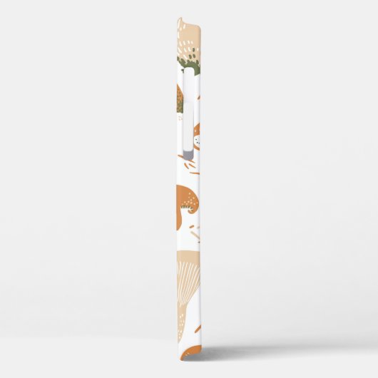 Coques Case-Mate iPhone Champignons comestibles sans couture motif. Linocu (Verso / Gauche)