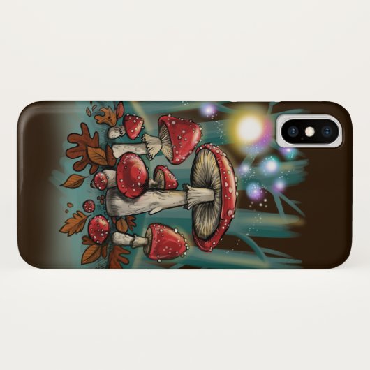 Coques Case-Mate iPhone Champignons des tabourets~ iphone (Dos (Horizontal))