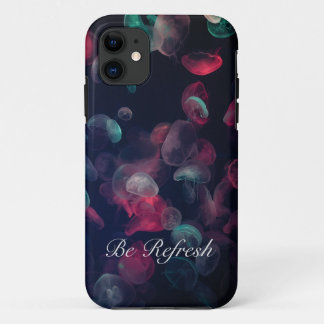 Champignons éclairant des coques iphone colorés