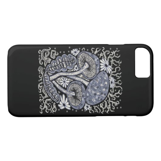 Coques Case-Mate iPhone Champignons Et Whimsigoth (Dos (Horizontal))