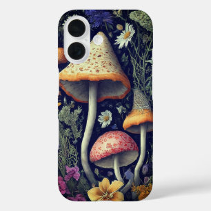 Coques iPhone 16 Champignons forestiers enchantés
