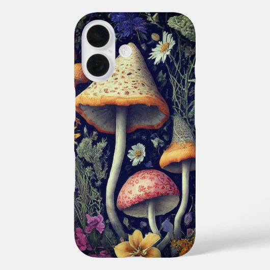 Coques Case-Mate iPhone Champignons forestiers enchantés (Verso)