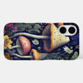 Coques Case-Mate iPhone Champignons forestiers enchantés (Verso (horizontal))