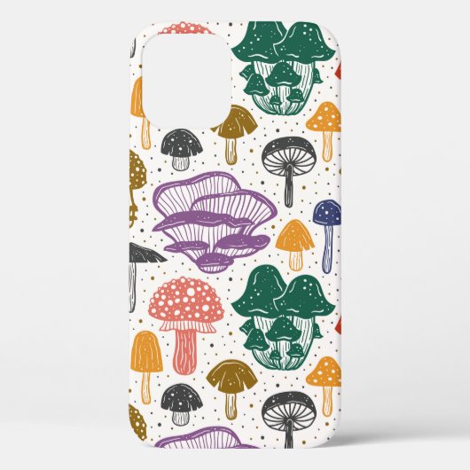 Coques Case-Mate iPhone Champignons forestiers. Motif, texture, sac (Verso)