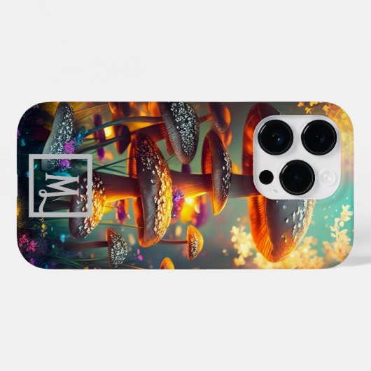 Coques Case-Mate iPhone Champignons Imaginaires (Verso (horizontal))