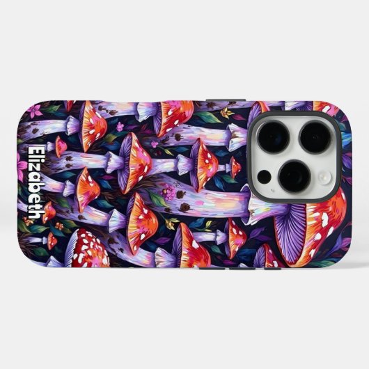 Coques Case-Mate iPhone Champignons Medley Motif (Verso (horizontal))