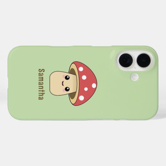 Coques Case-Mate iPhone Champignons mignons (Verso (horizontal))