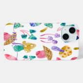 Coques Case-Mate iPhone Champignons mignons à l'aquarelle (Verso (horizontal))