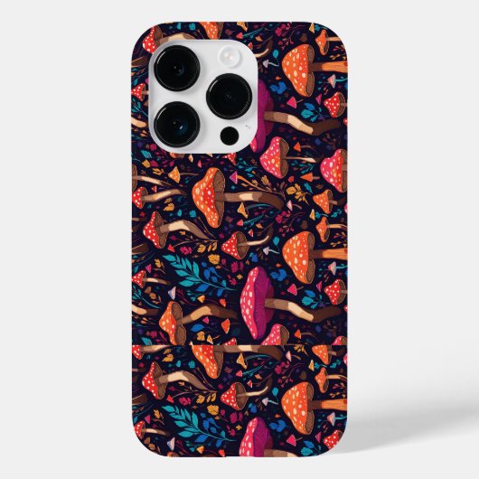 Coques Case-Mate iPhone Champignons psychédéliques (Verso)
