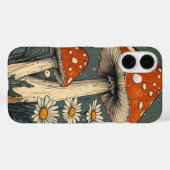 Coques Case-Mate iPhone Champignons psychédéliques (Verso (horizontal))