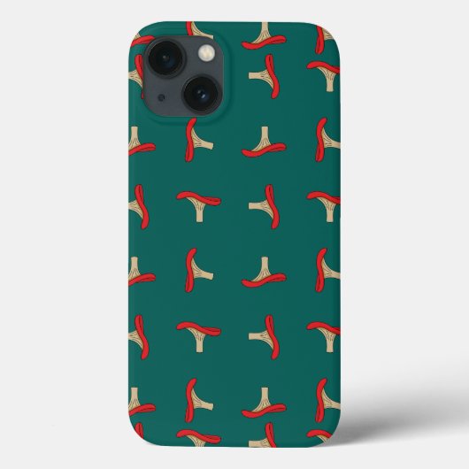 Coques Case-Mate iPhone Champignons rouges caricaturés (Verso)
