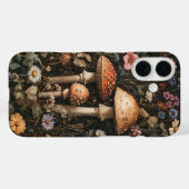 Coques Case-Mate iPhone Champignons Whimsical et Botanique Fleur sauvage (Verso (horizontal))