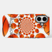 Coques Case-Mate iPhone Champion Court Vision : Basketball Jeu des Champs (Verso (horizontal))