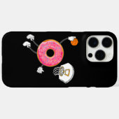 Coques Case-Mate iPhone Champion de la nourriture de trou de beignet à tre (Verso (horizontal))