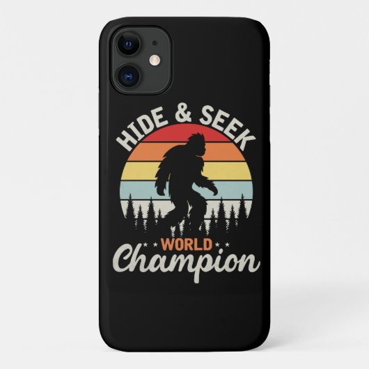 Coques Case-Mate iPhone Champion du Monde de Cache-Cache de Bigfoot (Dos)