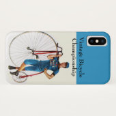 Coques Case-Mate iPhone Championnat vintage de vélo (Dos (Horizontal))