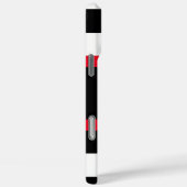 Coques Case-Mate iPhone Championne du monde noir rouge (Verso / Droite)