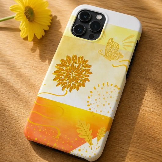 Coques Case-Mate iPhone Champs Abstraits d'Or
