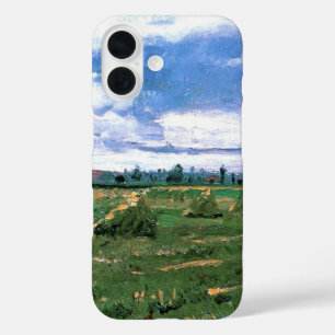 Coques iPhone 16 Champs de blé avec Haystaches par Vincent van Gogh