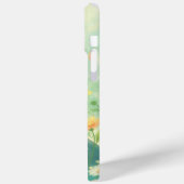 Coques Case-Mate iPhone Champs de Fleurs et Hippopotame Heureux (Verso / Gauche)
