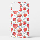 Coques Case-Mate iPhone Champs de fraises : Fraîcheur d'été (Verso)