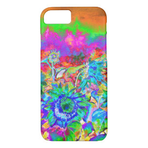 Coque Case-Mate Pour iPhone Champs de tournesol - bleu