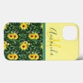 Coques Case-Mate iPhone Champs de tournesol Monographiés (Verso (horizontal))