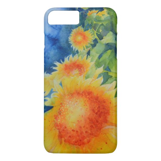 Coques Case-Mate iPhone Champs de tournesol pour toujours (Dos)