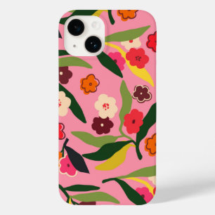 Coque Pour iPhone 14 Champs floraux rétro