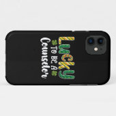 Coques Case-Mate iPhone Chanceux d'être un conseiller d'école St Patrick's (Dos (Horizontal))