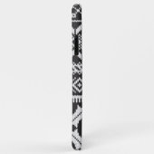 Coques Case-Mate iPhone Chandail en noir et blanc Fair Isle Knit (Dos/Droite)
