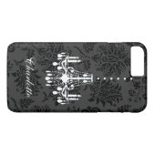 Coques Case-Mate iPhone Chandelier blanc personnalisable sur Damask iPhone (Dos (Horizontal))