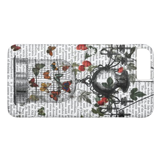 Coques Case-Mate iPhone Chandelier fraise (Dos (Horizontal))