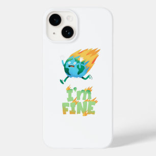 Coque Pour iPhone 14 Changement climatique amusant Conception de la Ter
