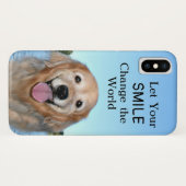 Coques Case-Mate iPhone Changement de golden retriever le monde (Dos (Horizontal))