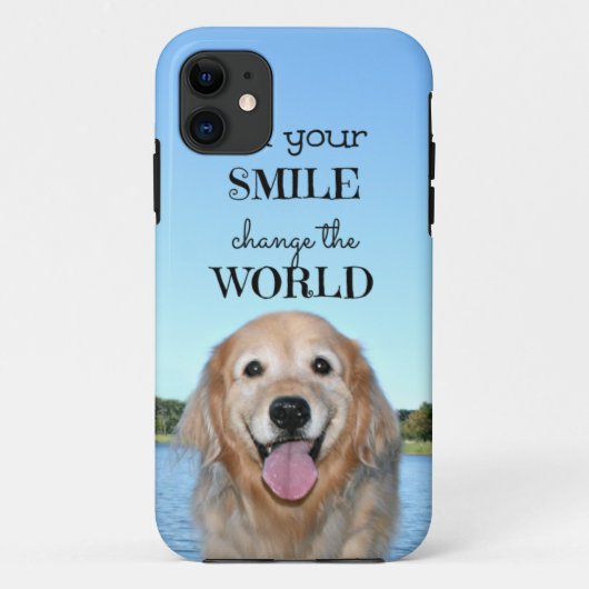 Coques Case-Mate iPhone Changement de golden retriever le monde (Dos)