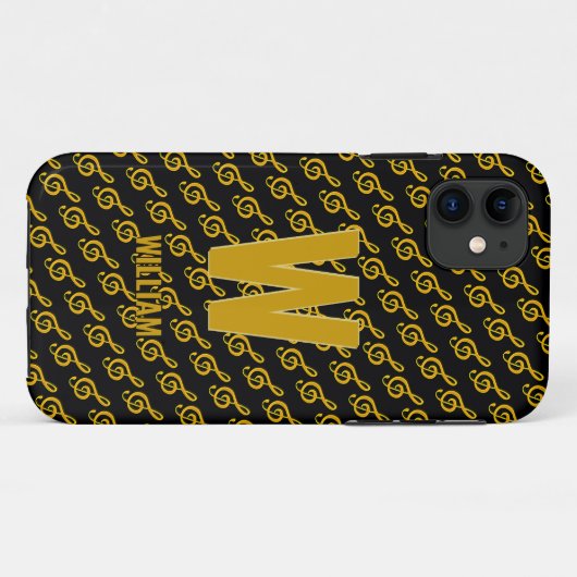 Coques Case-Mate iPhone Changer initial, Ajouter (supprimer) Nom, Musique  (Dos (Horizontal))