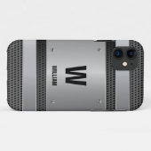 Coques Case-Mate iPhone Changer initial, Ajouter (supprimer) Nom, Silver M (Dos (Horizontal))