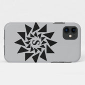Coques Case-Mate iPhone Changer Initial, Triangles géométriques, Blanc Noi (Dos (Horizontal))