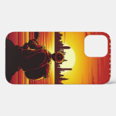 Coques Case-Mate iPhone Chanson de l'illustration du coucher du soleil cou (Verso (horizontal))