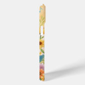 Coques Case-Mate iPhone Chant chien mignon avec des fleurs (Verso / Droite)