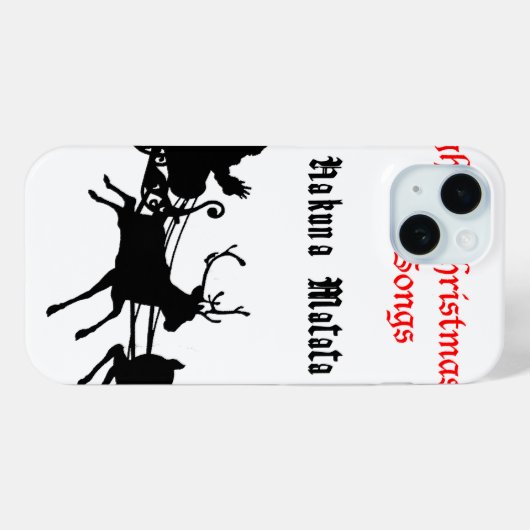 Coques Case-Mate iPhone Chanter le long de Noël - Carols & Festive Joy (Verso (horizontal))