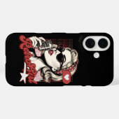 Coques Case-Mate iPhone Chanteuse Pop Art Rétro Fille (Verso (horizontal))