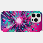 Coques Case-Mate iPhone Chaos éclaboussé : des éclaboussures de peinture n (Verso (horizontal))