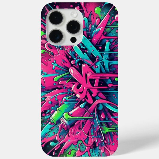 Coques Case-Mate iPhone Chaos éclaboussé : des éclaboussures de peinture n (Verso)