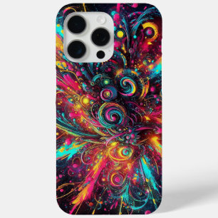 Coque iPhone 15 Pro Max Chaos éclaboussé : des éclaboussures de peinture n