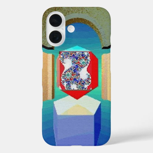 Coques Case-Mate iPhone CHAOS ET ORDER TEMPLE Surreal Fractal Art (Verso)