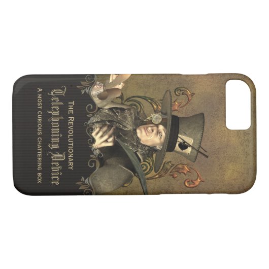 Coques Case-Mate iPhone Chapelier fou drôle de Steampunk (Dos (Horizontal))