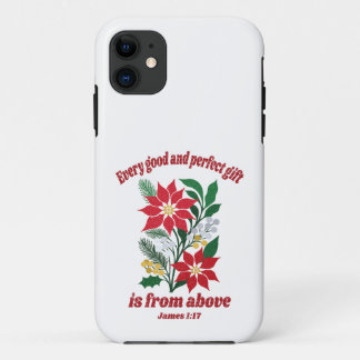 Case-Mate iPhone Case Chaque don bon et parfait – Jacques 1:17 Noël